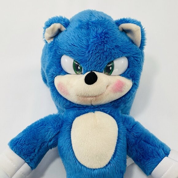Paramount Sonic 2 Hedgehog Plush Toy 14” Movie Jumbo XL Big Anime Comic 2022 Kid - Picture 9 of 12